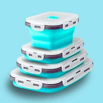 Lot de 4 lunchbox pliables