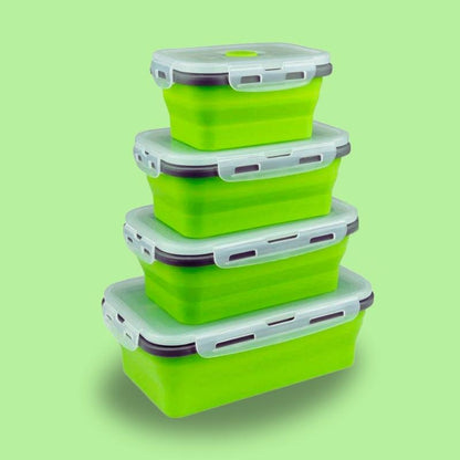 Lot de 4 lunchbox pliables
